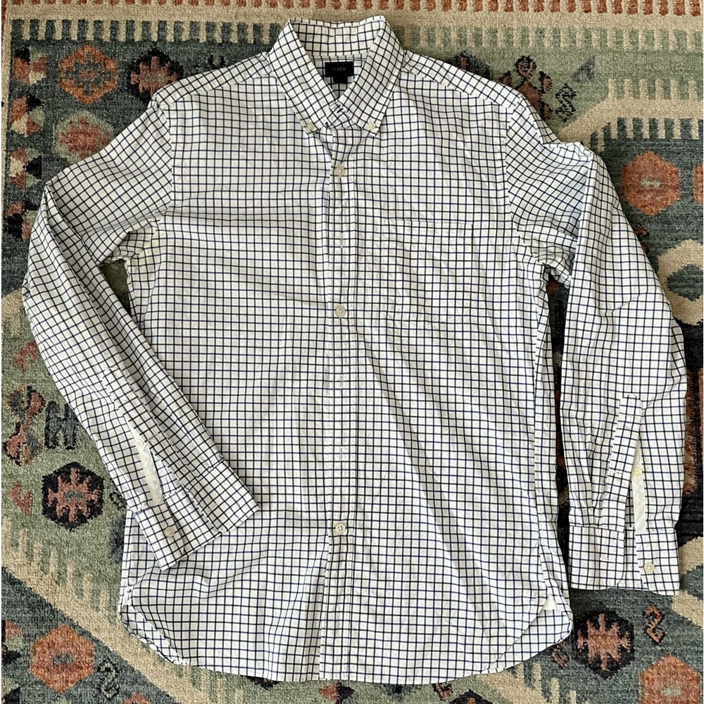 J CREW Cotton Poplin Classic Shirt
